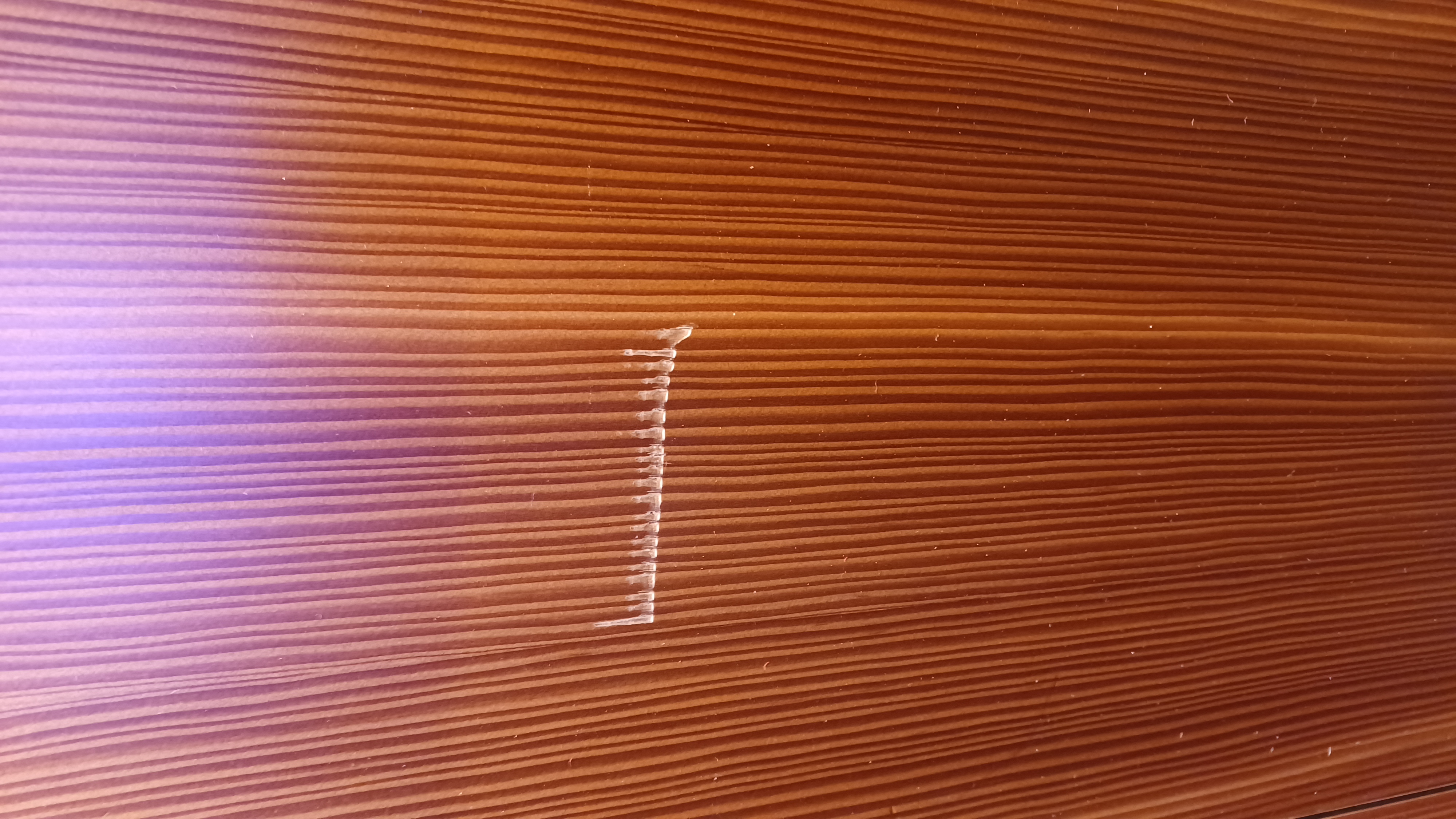 Precision cabinet corner touchup
